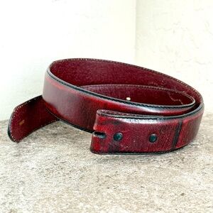 Silver Creek Classics Black Cherry Leather Belt Men’s 32